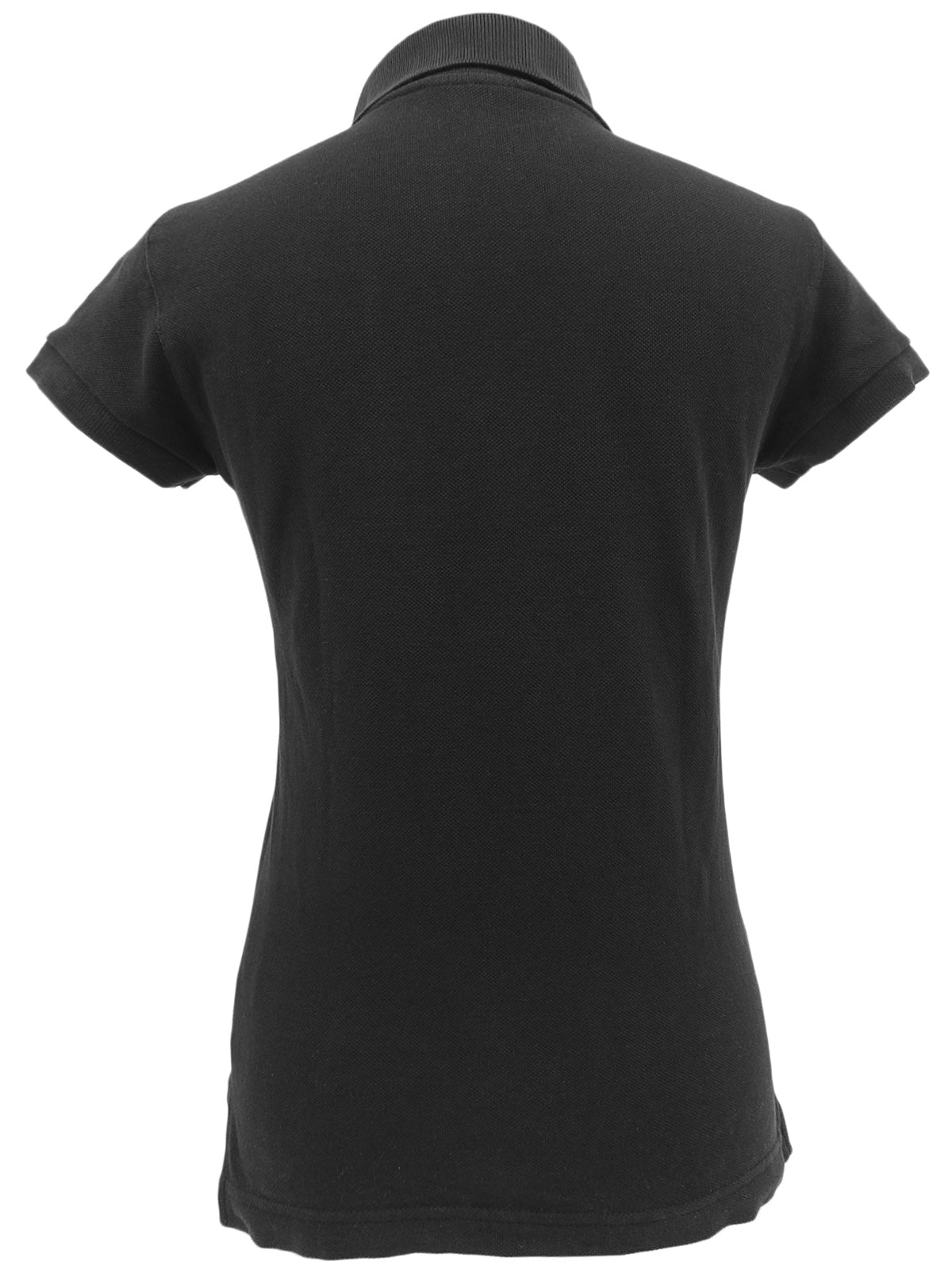 Medusa Embroidered Polo Shirt in Black