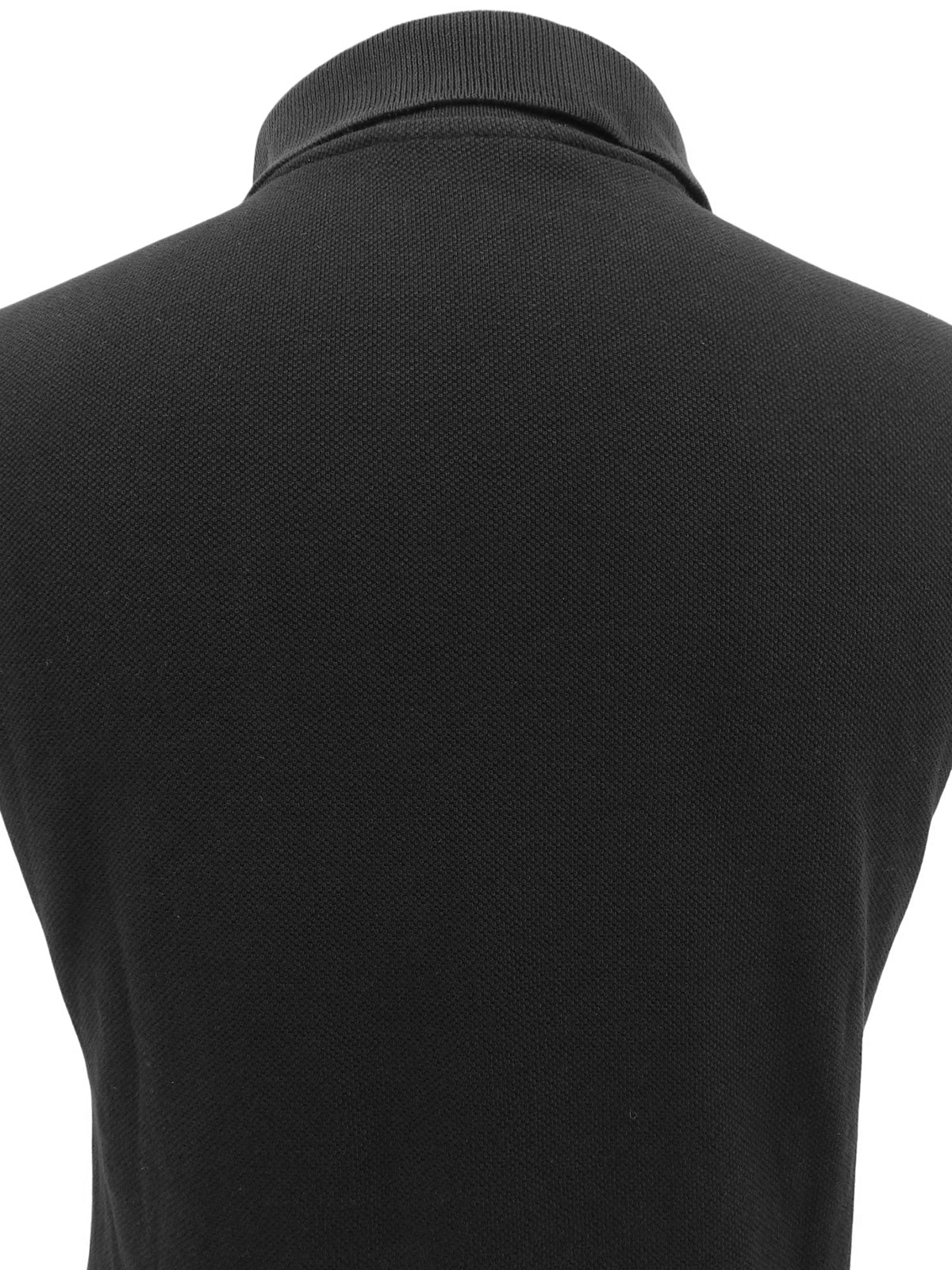 Medusa Embroidered Polo Shirt in Black