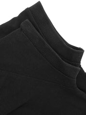 Medusa Embroidered Polo Shirt in Black