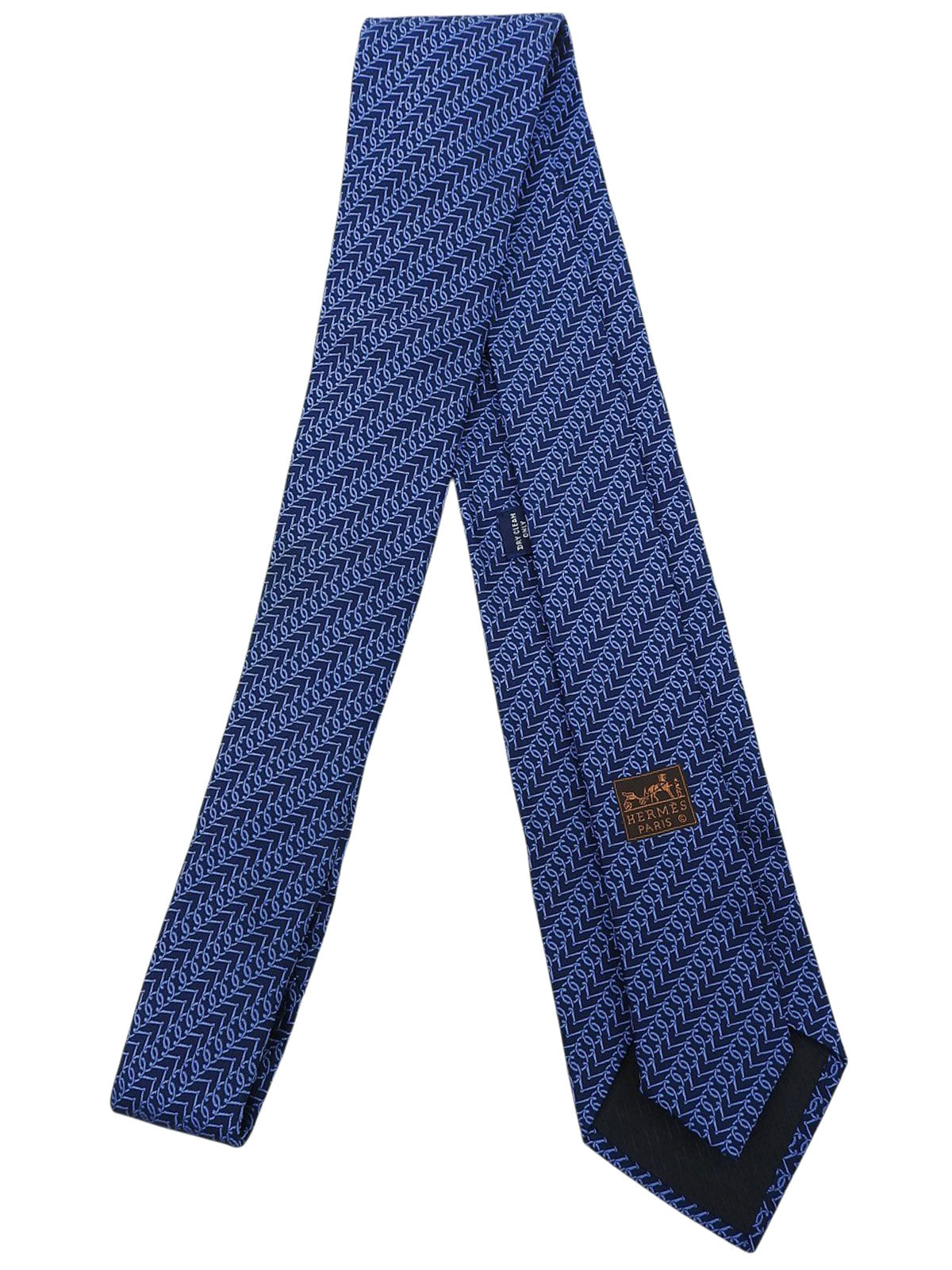 デザインパターンネクタイ ブルー/ネイビー