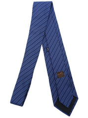 デザインパターンネクタイ ブルー/ネイビー