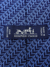 デザインパターンネクタイ ブルー/ネイビー