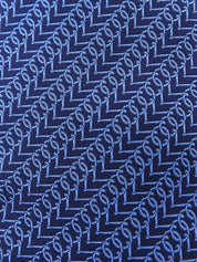 デザインパターンネクタイ ブルー/ネイビー