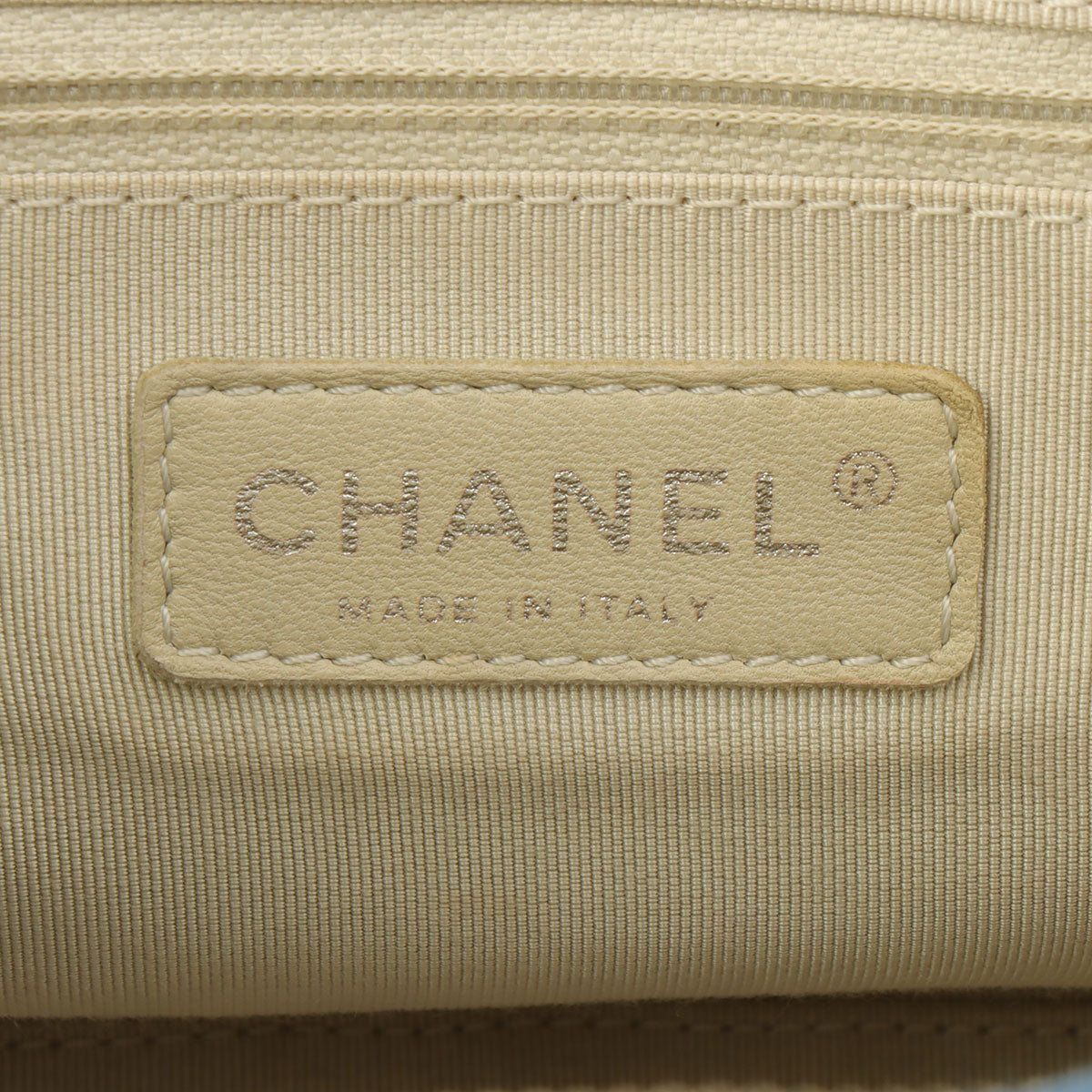 Circa 2011 Matelassé Stitch CC Mark Charm Chain Shoulder Bag Light Blue