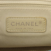 Circa 2011 Matelassé Stitch CC Mark Charm Chain Shoulder Bag Light Blue