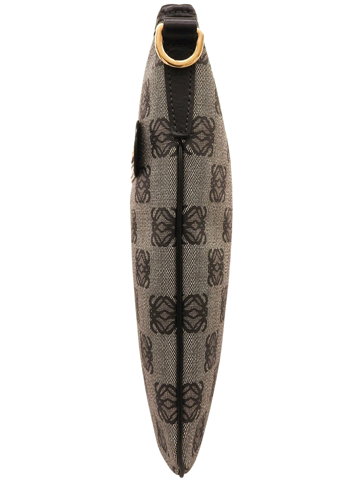 Anagram Pattern Shoulder Bag Black/Gray