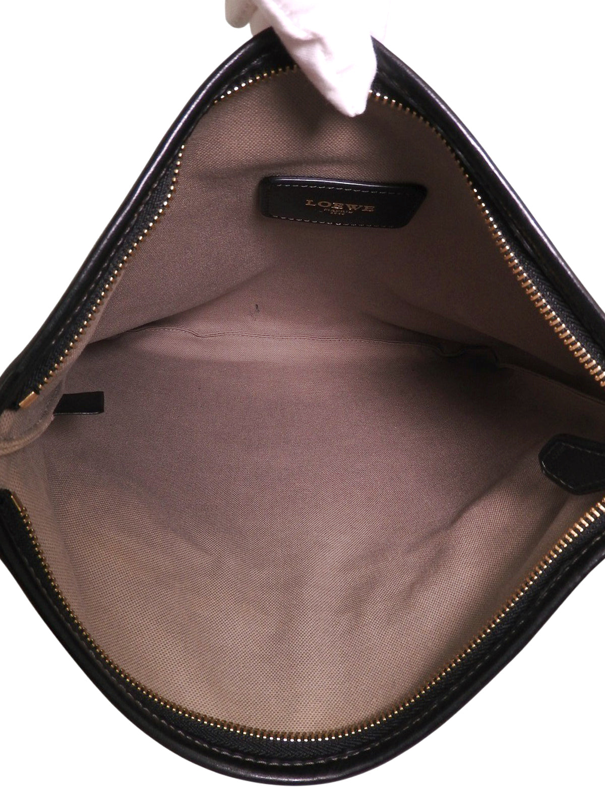 Anagram Pattern Shoulder Bag Black/Gray