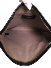 Anagram Pattern Shoulder Bag Black/Gray