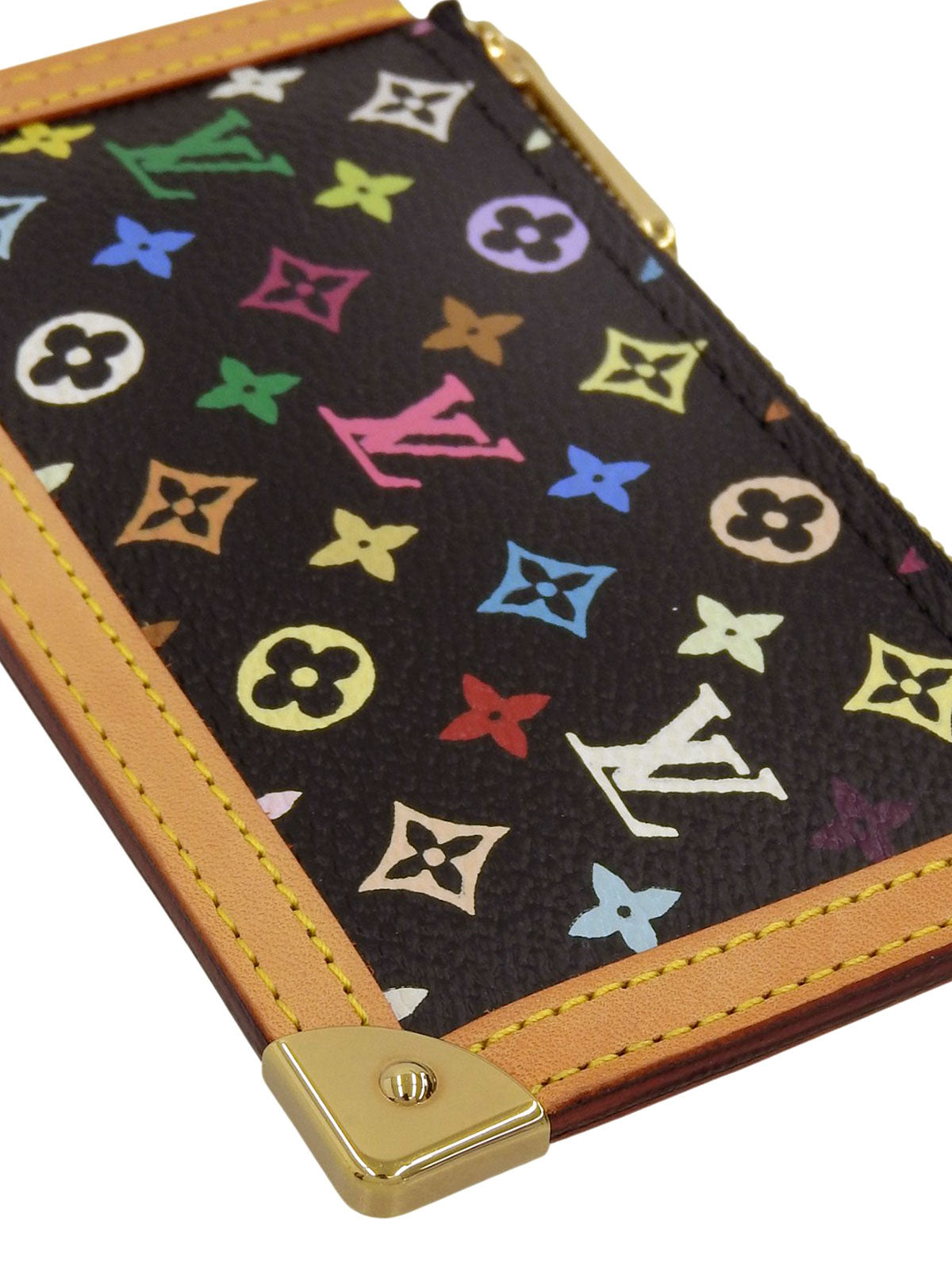 2003 年 Monogram 多色手拿包 Cle Noir