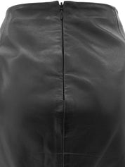 Leather Skirt Black