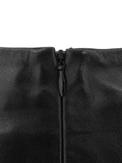 Leather Skirt Black