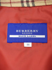 チェックパターンロゴボタンジャケット ベージュ/マルチ