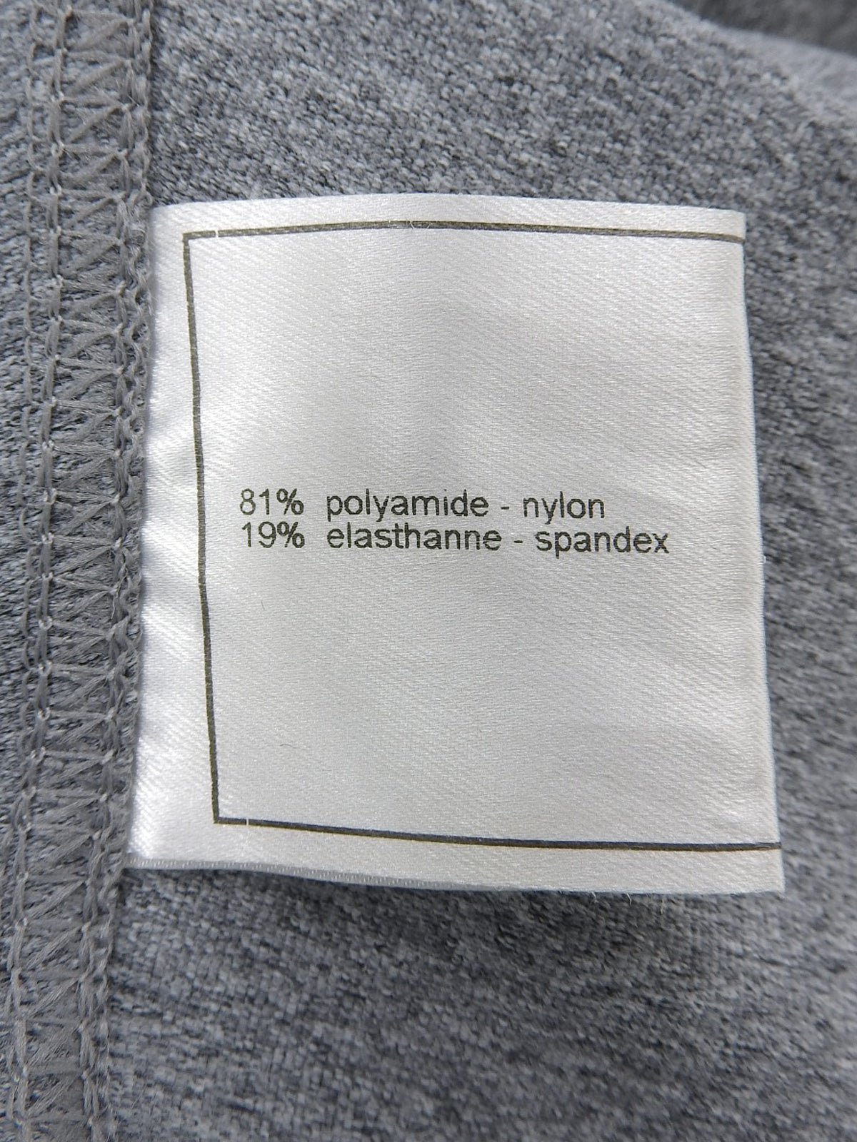 CCマーク刺繍半袖ワンピース グレー/マルチ