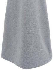 CCマーク刺繍半袖ワンピース グレー/マルチ