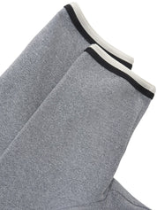 CCマーク刺繍半袖ワンピース グレー/マルチ