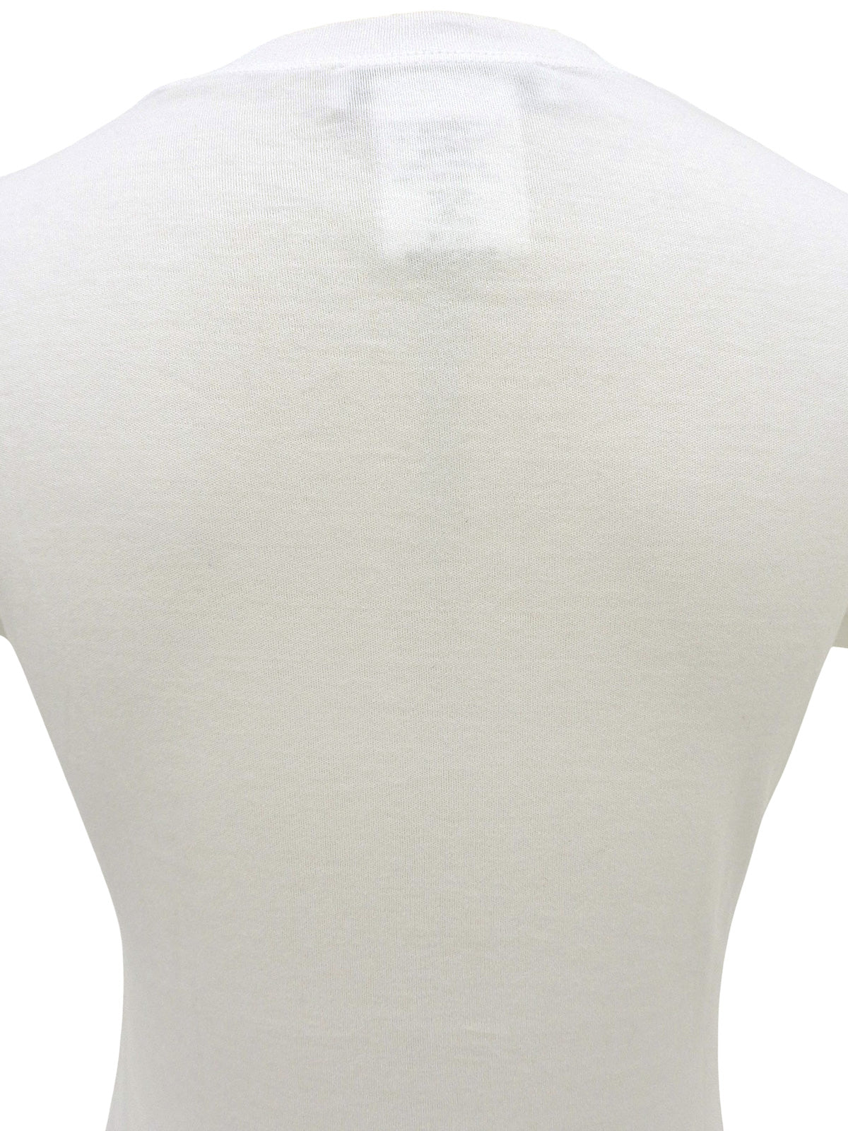 White Rhinestone Flower Design T-shirt