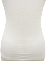 ラインストーンフラワーデザインTシャツ ホワイト