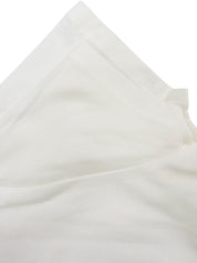 White Rhinestone Flower Design T-shirt