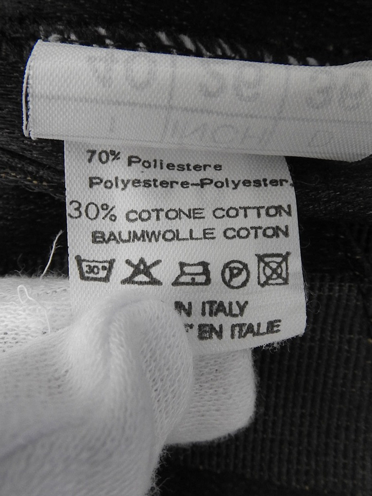 ペカンパターンロゴボタンベスト ブラウン/ブラック