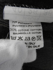 ペカンパターンロゴボタンベスト ブラウン/ブラック