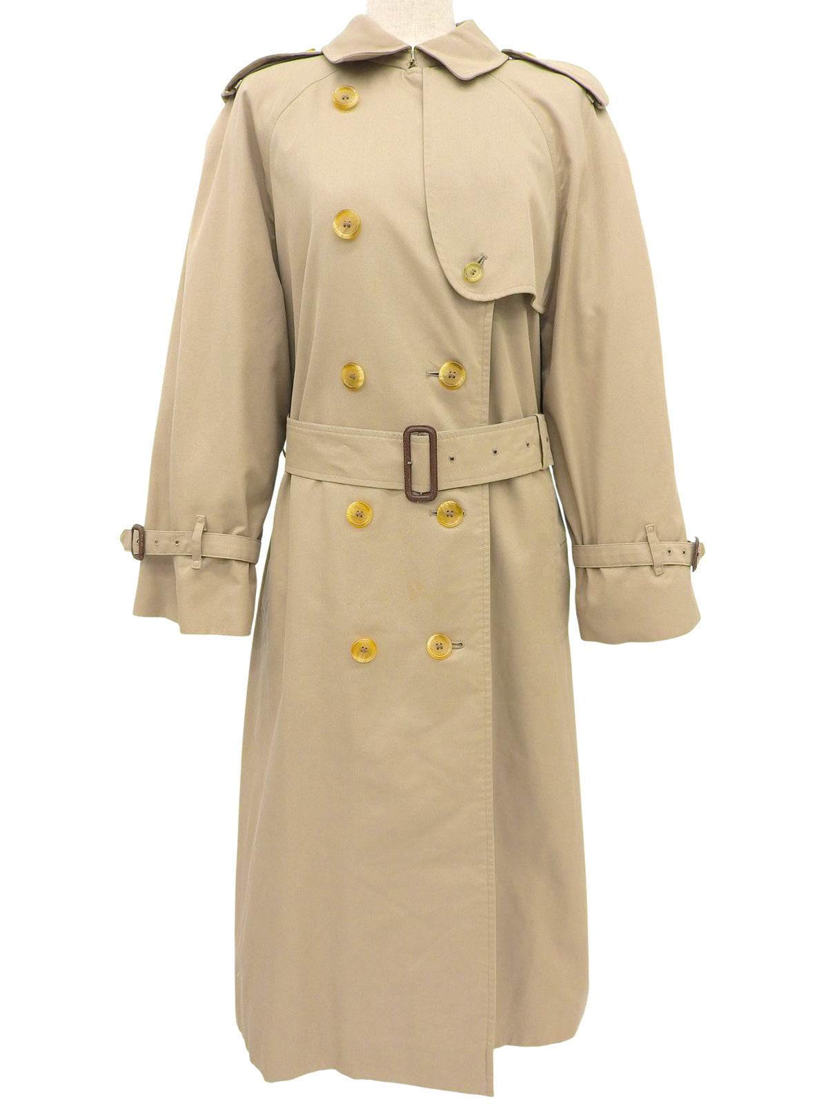 Nova Check Lining Trench Coat in Beige