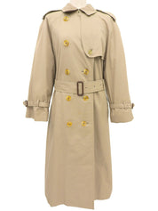 Nova Check Lining Trench Coat in Beige