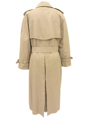 Nova Check Lining Trench Coat in Beige