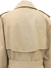 Nova Check Lining Trench Coat in Beige