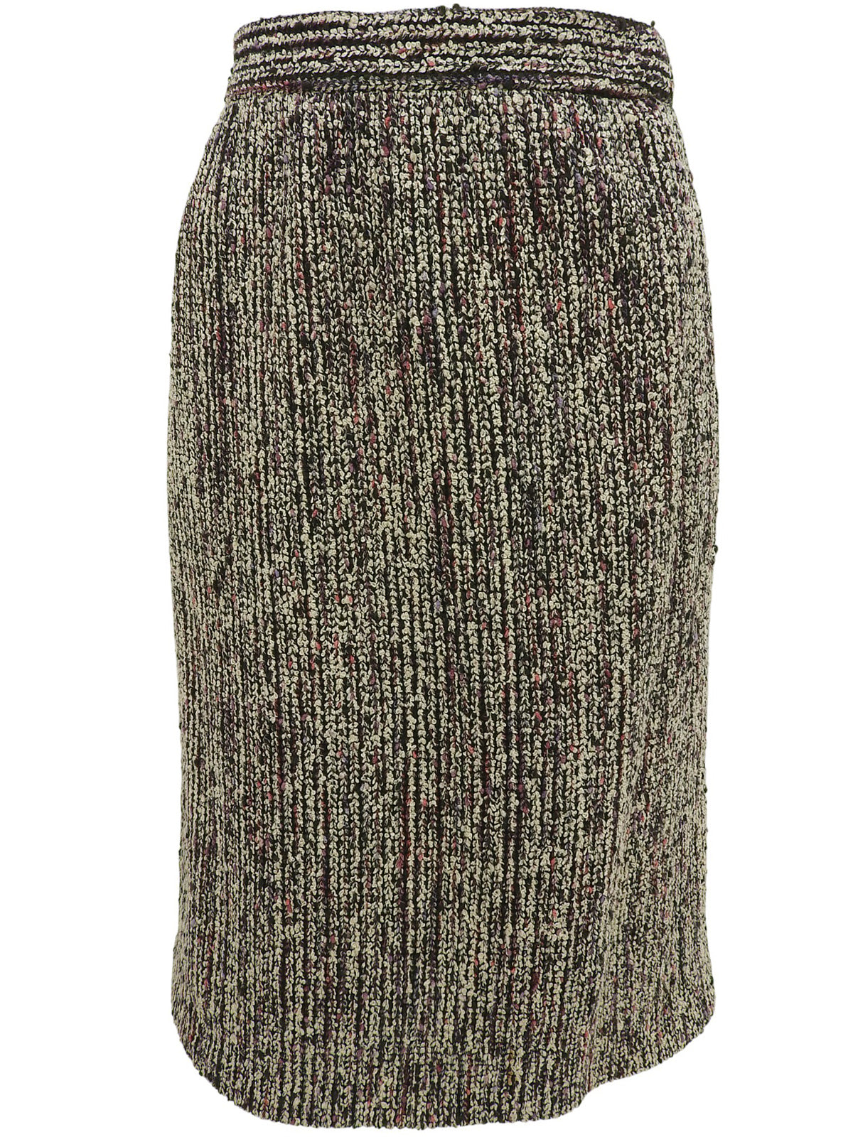 ツイードマカダムボタンセットアップ パープル/ブラック/マルチ