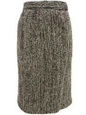 ツイードマカダムボタンセットアップ パープル/ブラック/マルチ