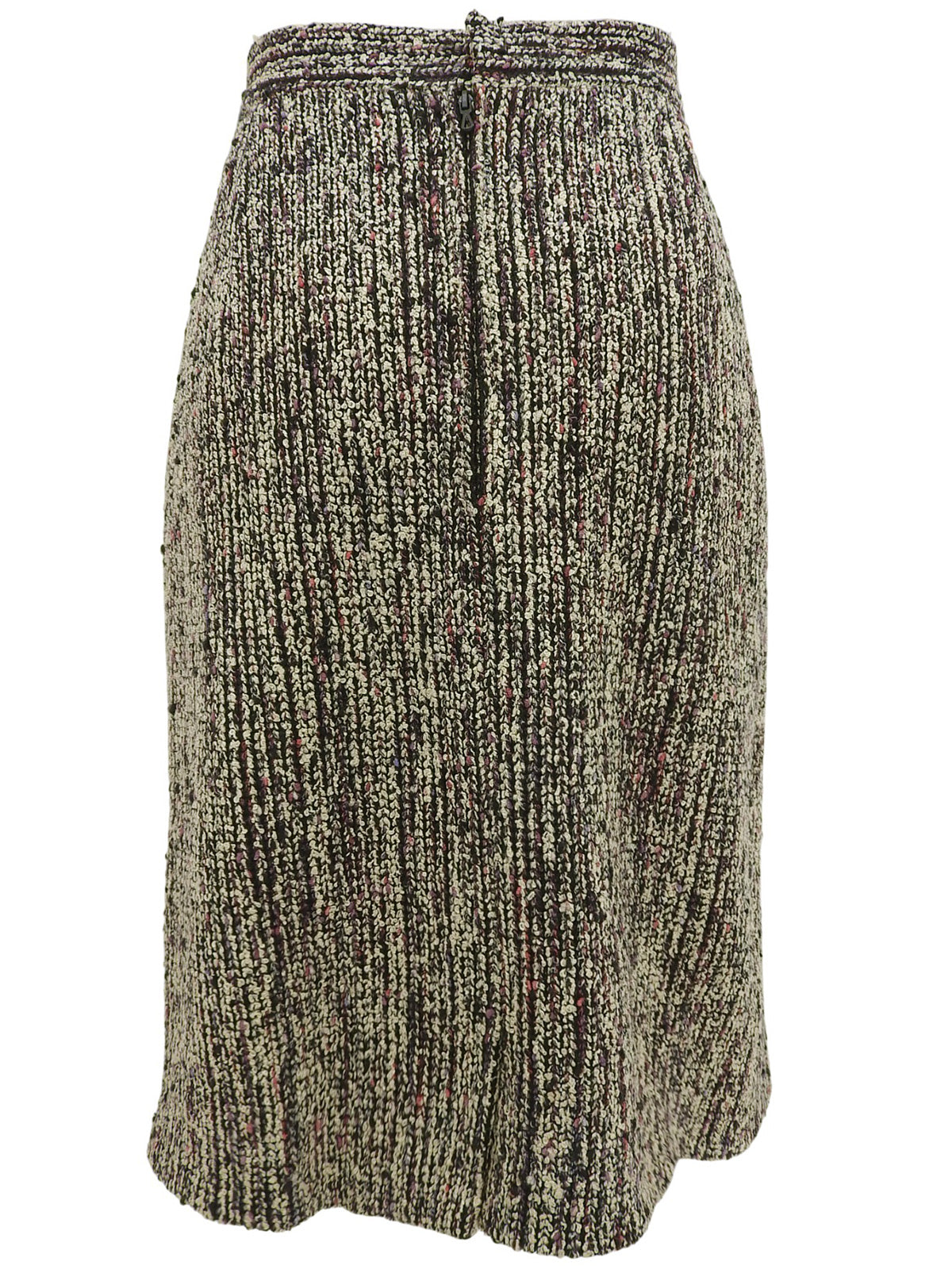 ツイードマカダムボタンセットアップ パープル/ブラック/マルチ