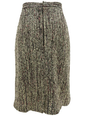 ツイードマカダムボタンセットアップ パープル/ブラック/マルチ