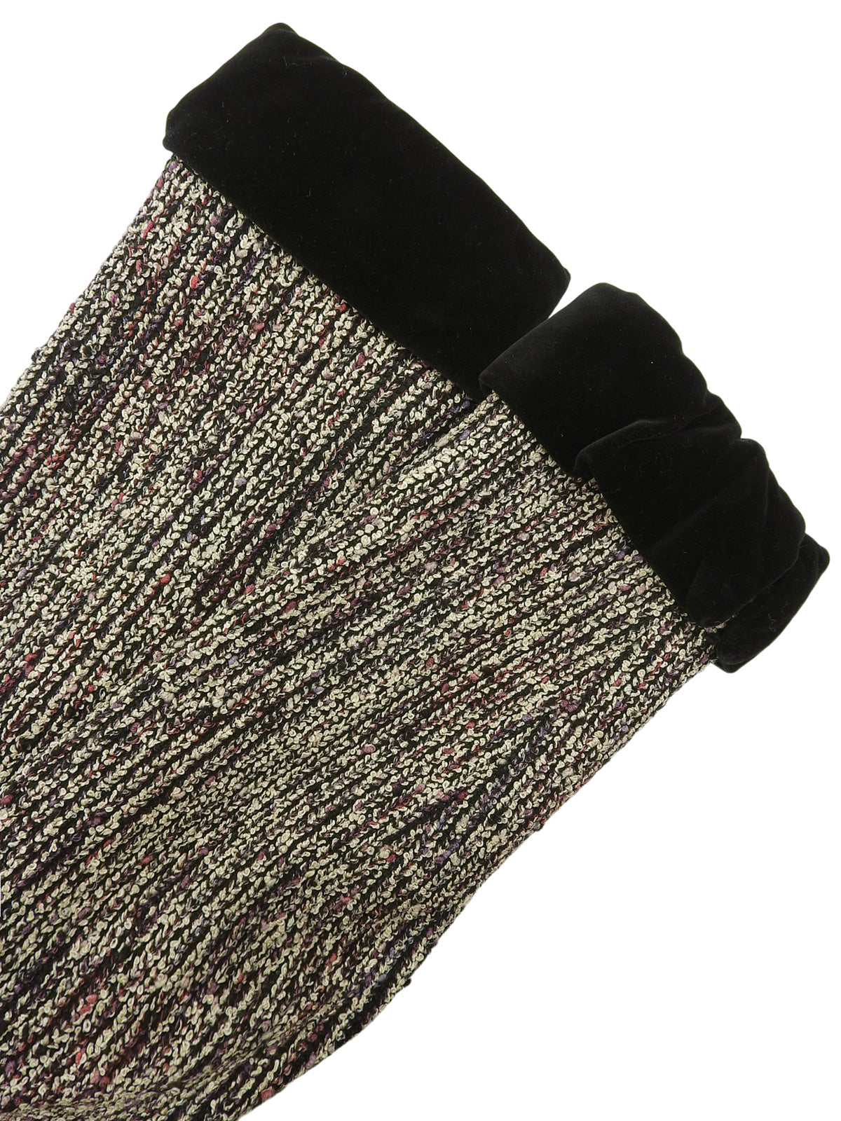 ツイードマカダムボタンセットアップ パープル/ブラック/マルチ