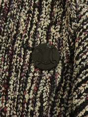 ツイードマカダムボタンセットアップ パープル/ブラック/マルチ