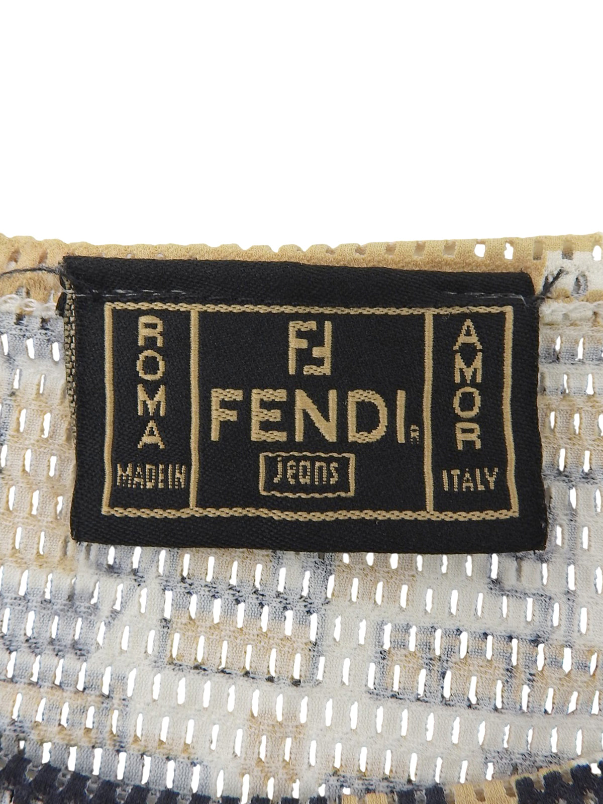 メッシュデザインパターン半袖トップス ベージュ