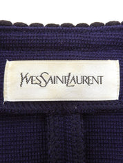 トリムデザインニットジャケット ネイビー/ブルー/ブラック