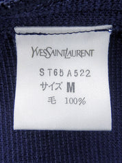 トリムデザインニットジャケット ネイビー/ブルー/ブラック