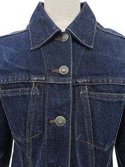 デニムロゴボタンジャケット インディゴ