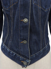 デニムロゴボタンジャケット インディゴ