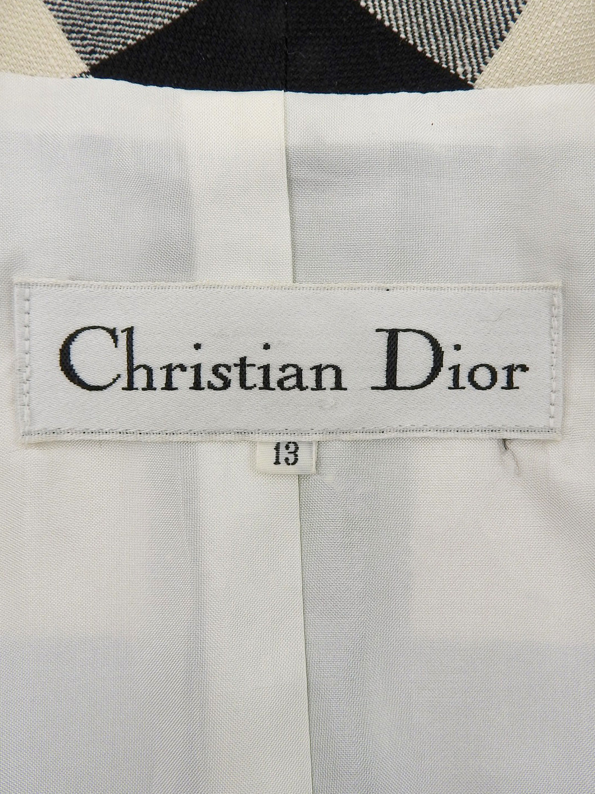 ギンガムチェックパターンジャケット ブラック/ホワイト