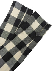 ギンガムチェックパターンジャケット ブラック/ホワイト