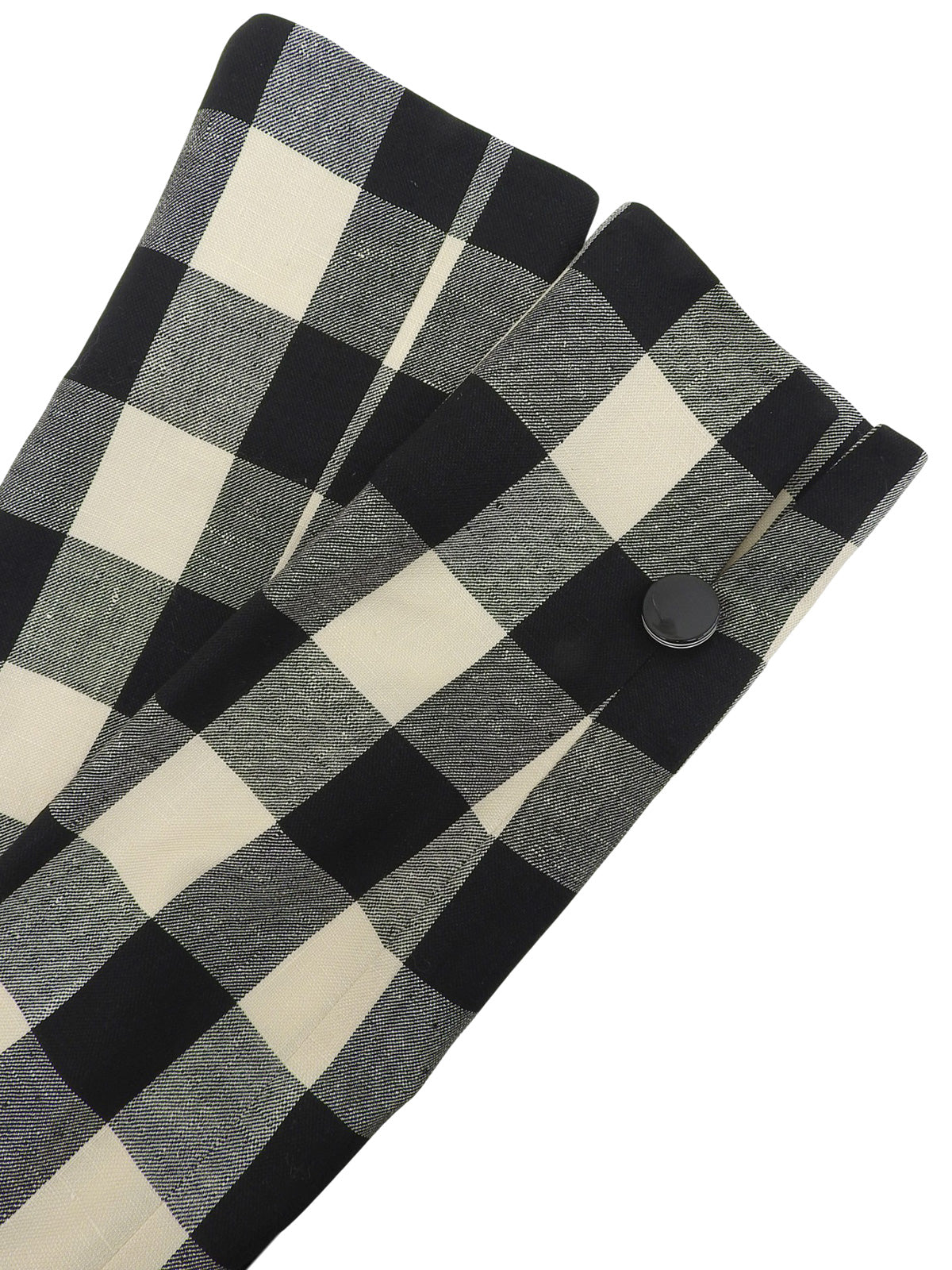 Gingham Check Pattern Jacket in Black/White