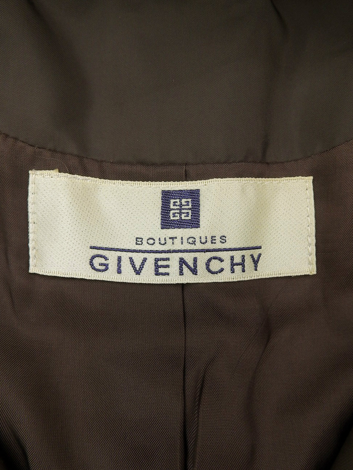 キルティングレオパードファーフーデッドコート ブラウン