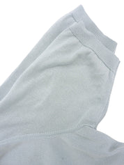 シルクニットコンビストーンパターンポロシャツ ライトブルー/マルチ