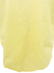 コットンスナップボタンポロシャツ イエロー