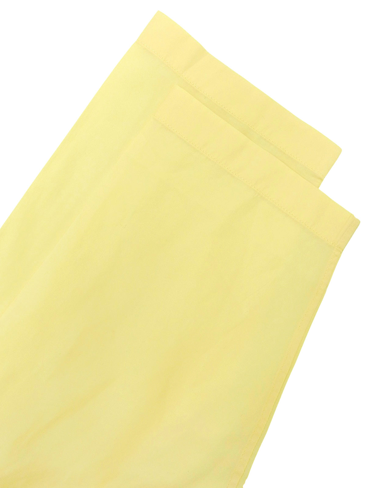 コットンスナップボタンポロシャツ イエロー