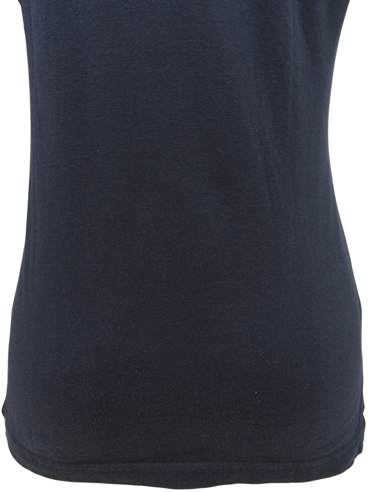 チェーンリボンデザイン長袖トップス ネイビー/レッド