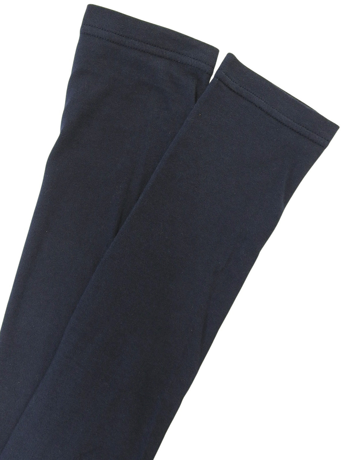 チェーンリボンデザイン長袖トップス ネイビー/レッド