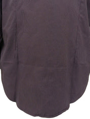 チェックパターン長袖シャツ ボルドー/グレー