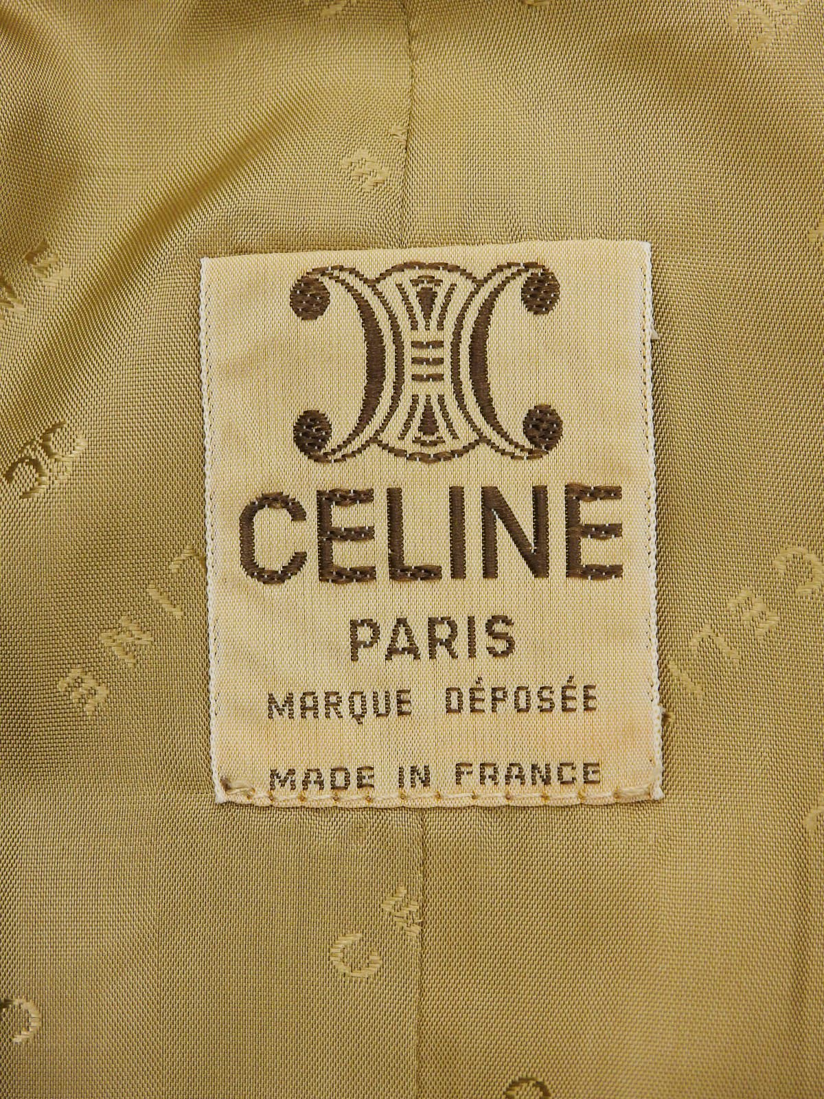 Macadam Wood Button Long Coat Brown